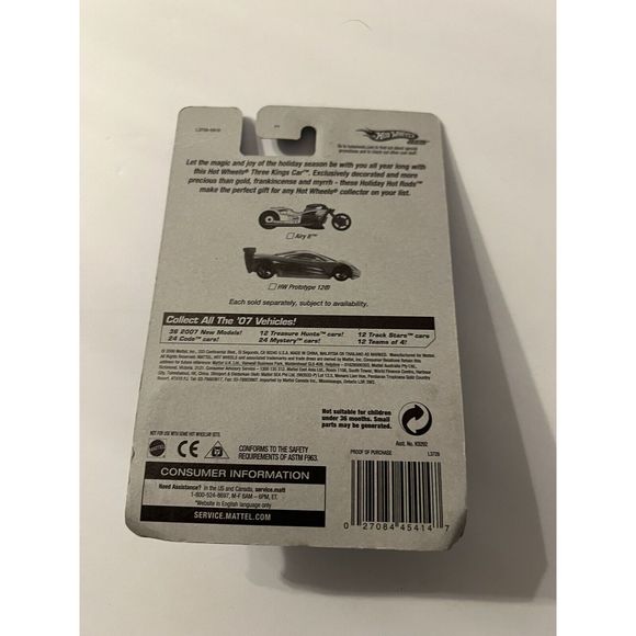 2007 Hot Wheels Exclusive Three Kings Car 2/2 HW PROTOTYPE 12 Silver w/Chrome5Sp - Picture 4 of 4